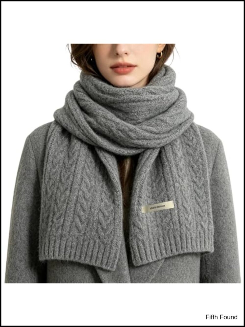 Women's Chunky Cable Knit Winter Scarf Soft Warm Thick Long Cold Weather Wrap